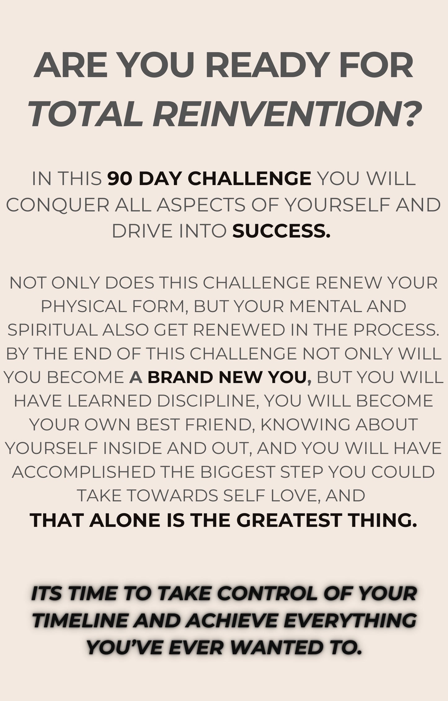 90 DAY REINVENTION CHALLENGE